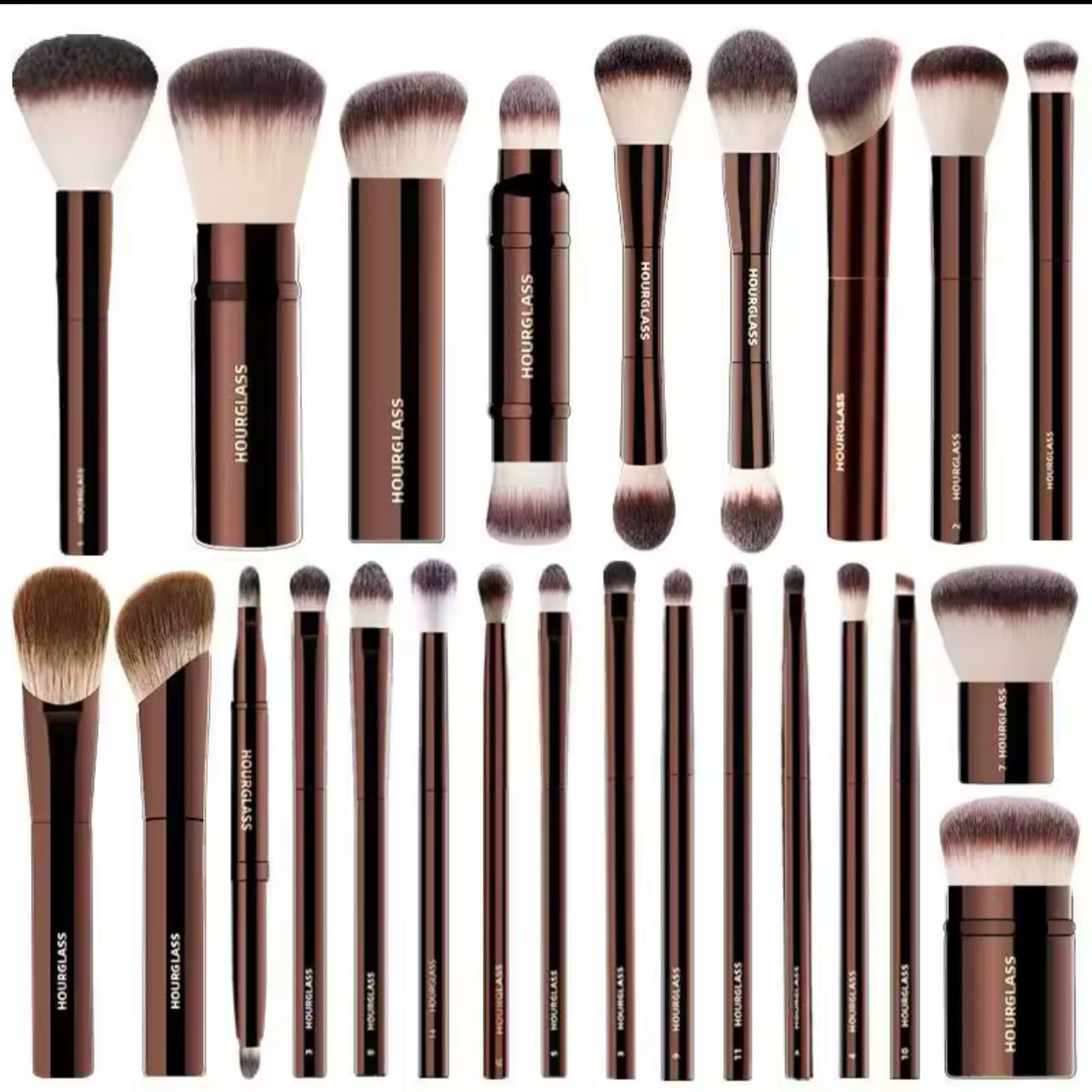 OnlyBrushes 20pcs/set Pro Makeup Double Ended